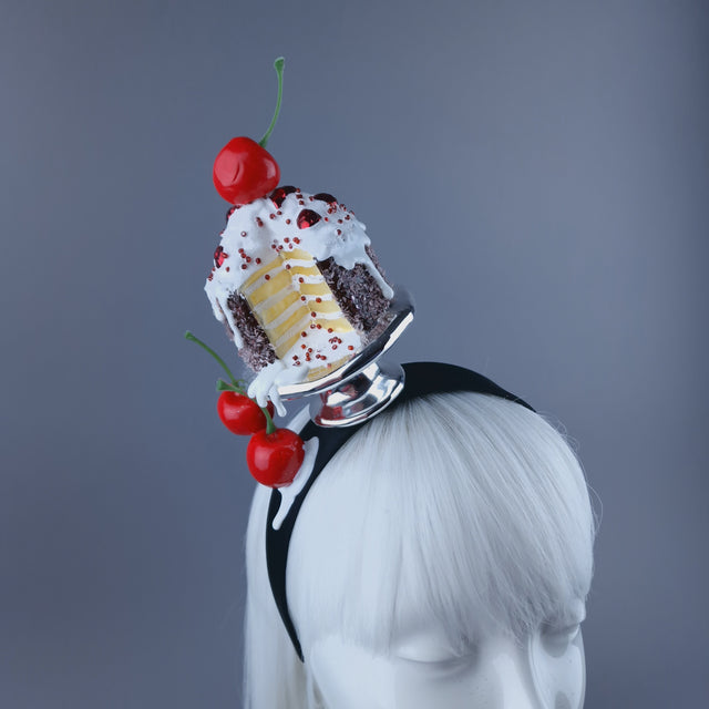 "Slice "Dripping Cake & Cherry Headdress