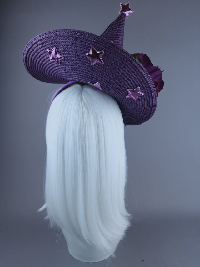 "Heksie" Purple Witches Hat w/Spider