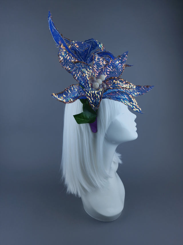 Shimmering Sequin Flower Headdress