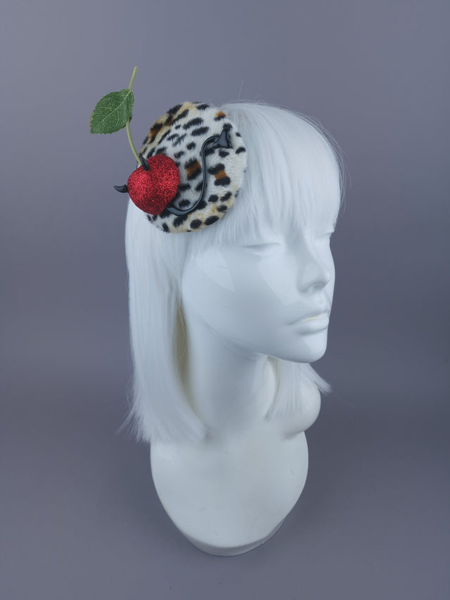 Cherry Devil Mini Fascinator