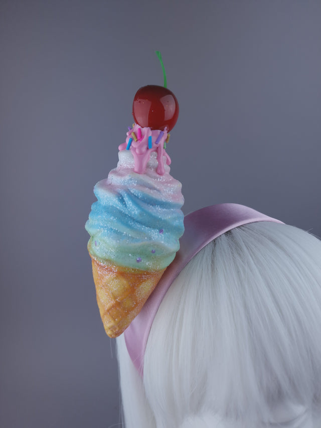 Pearls & Swine: Ice-cream & Cherry Headdress