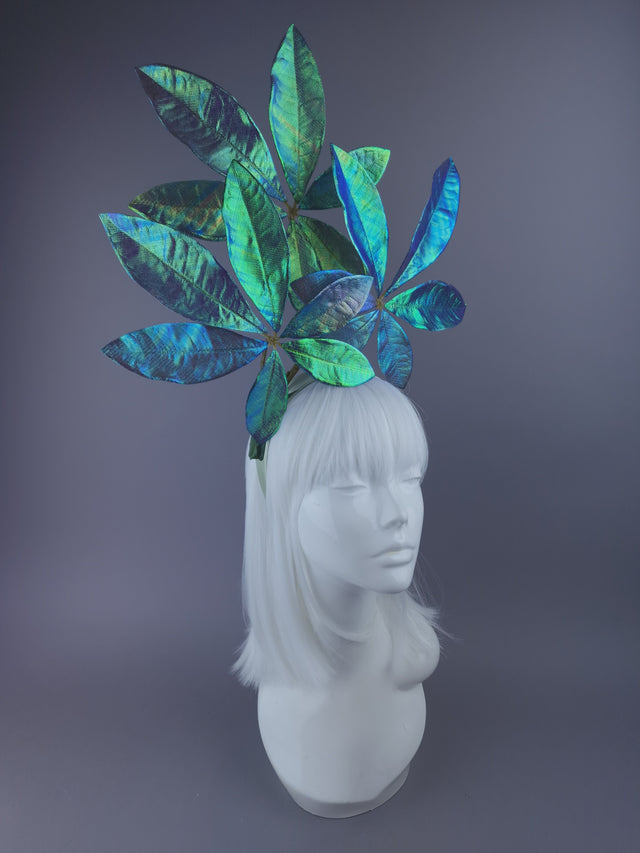 "Anuhea" Iridescent Leaf Headdress