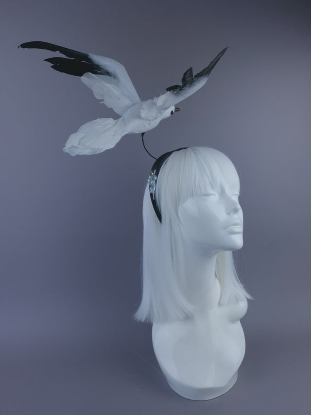 Pearls & Swine: Flying Seagull Poop Headpiece "Oh Crap!"