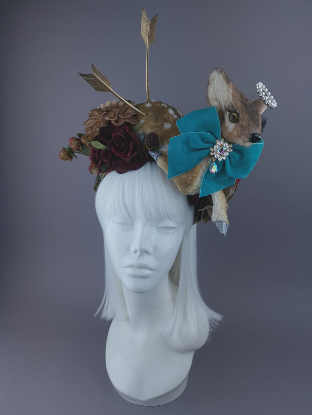 Pearls & Swine: Headpiece Faux Deer Fawn Floral "Dearest"
