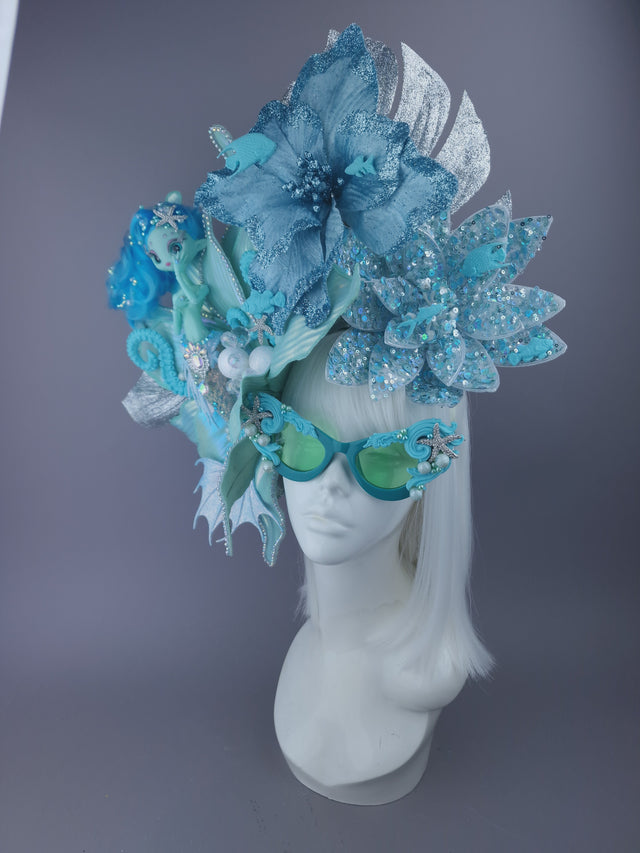 Pearls & Swine: Bespoke Commission Mermaid Headdress with Sunglasses