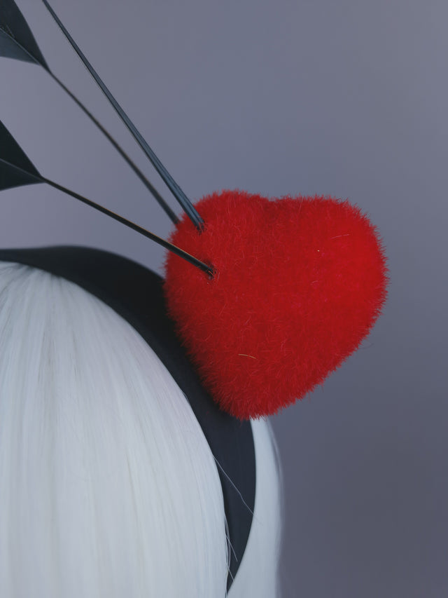 Pearls & Swine: Red Heart & Arrow Headpiece