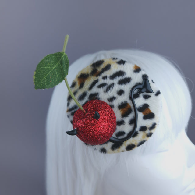 Cherry Devil Mini Fascinator