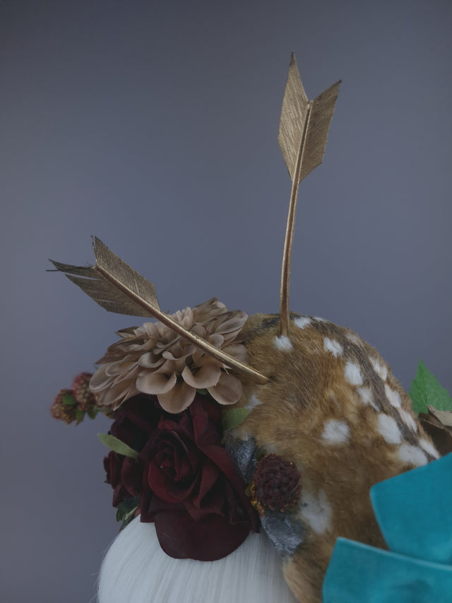 Pearls & Swine: Headpiece Faux Deer Fawn Floral "Dearest"
