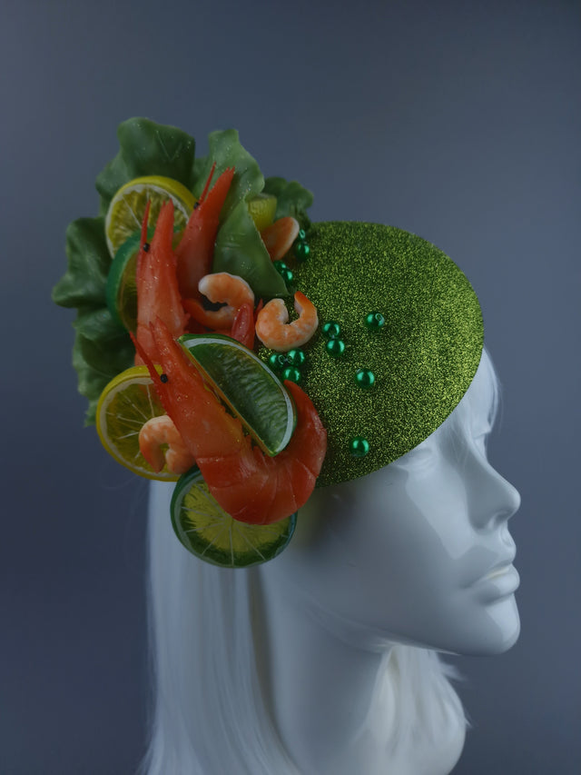 "Crevette Deux" Prawn & Lemon Salad Fascinator Hat