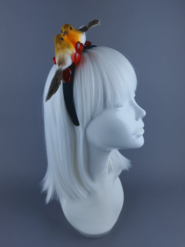 Robin Bird Hearts Headband