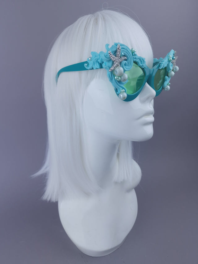 Pearls & Swine: Bespoke Commission Mermaid Headdress with Sunglasses