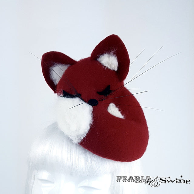 "Volpettino" Sleeping Red Fox Hat