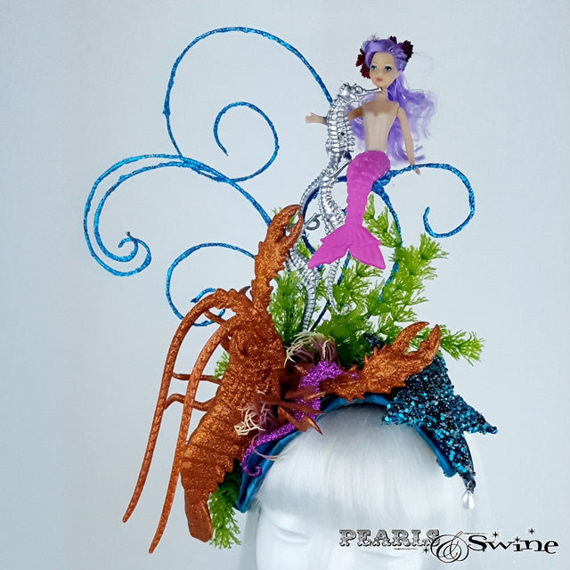 Whimsical Mermaid under the sea hat