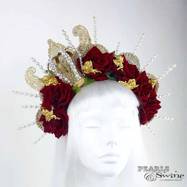 gold and pearl crown