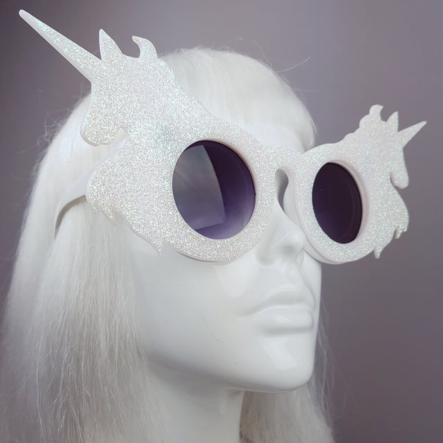 "The Colour of Magic" Iridescent Glitter Unicorn Sunglasses