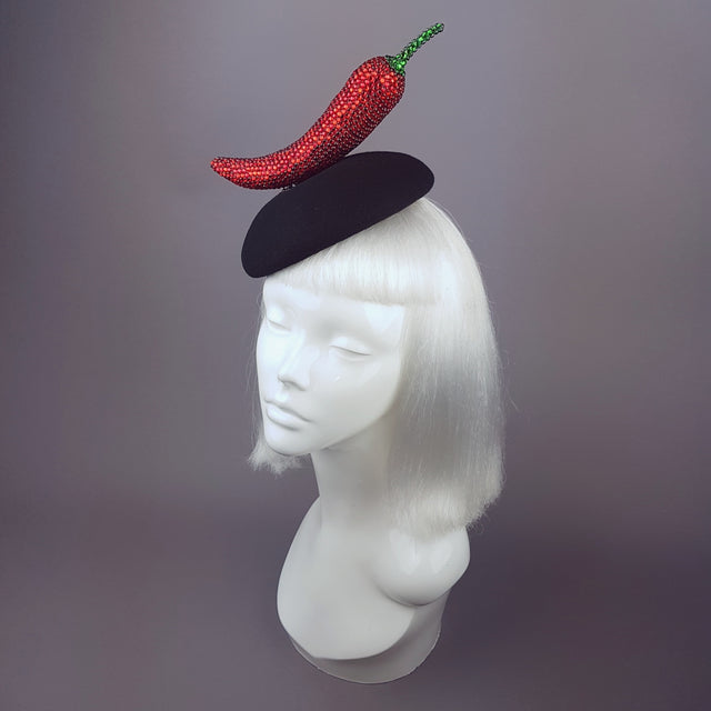 "Sexy Señorita" Red Crystal Chilli Hat