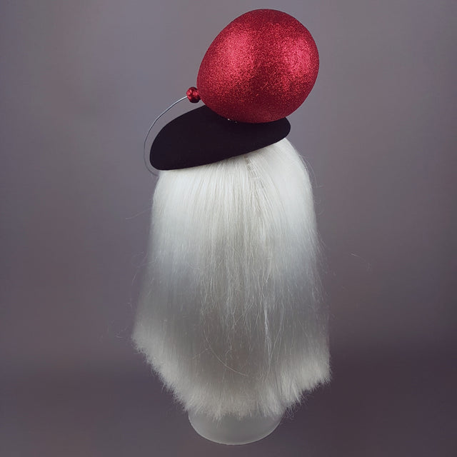 "Le Ballon Rouge" Red Glitter Balloon Hat