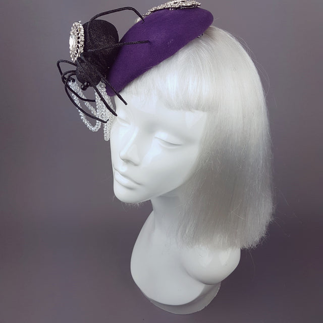 "Tejeduría" Glitter Spider & Halloween Web Hat