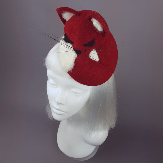 "Volpettino" Sleeping Red Fox Hat