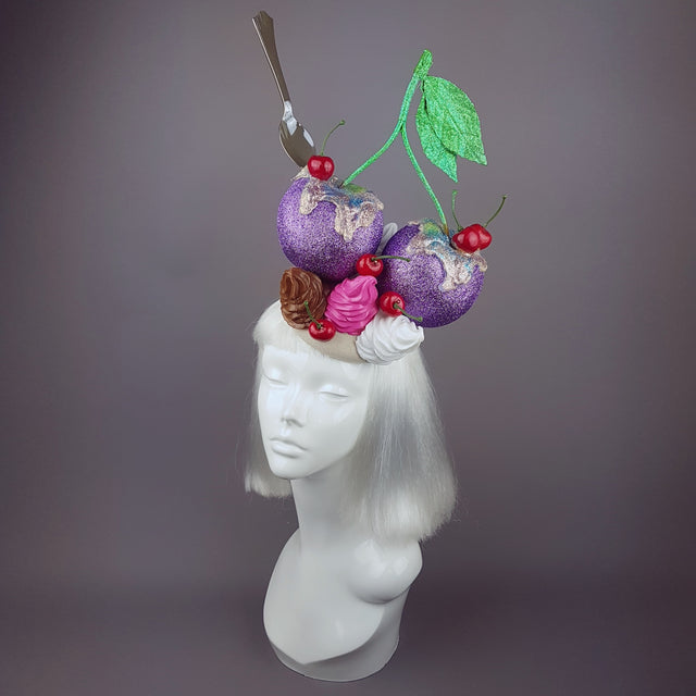 "Yum Yum" Giant Glittered Cherries Hat