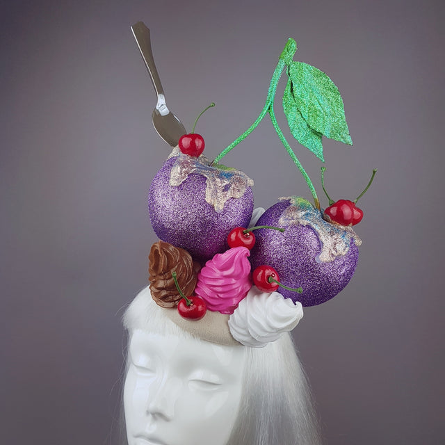 "Yum Yum" Giant Glittered Cherries Hat