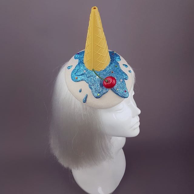 "Caído" Surreal Glitter Dropped Ice Cream Hat