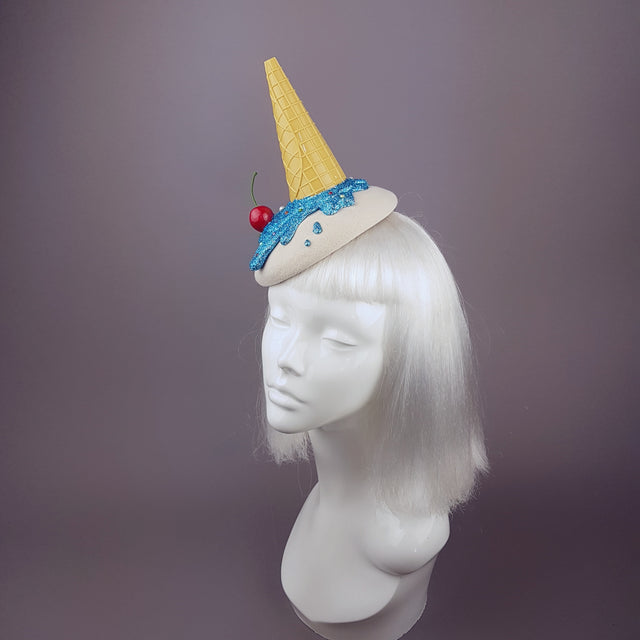 "Caído" Surreal Glitter Dropped Ice Cream Hat