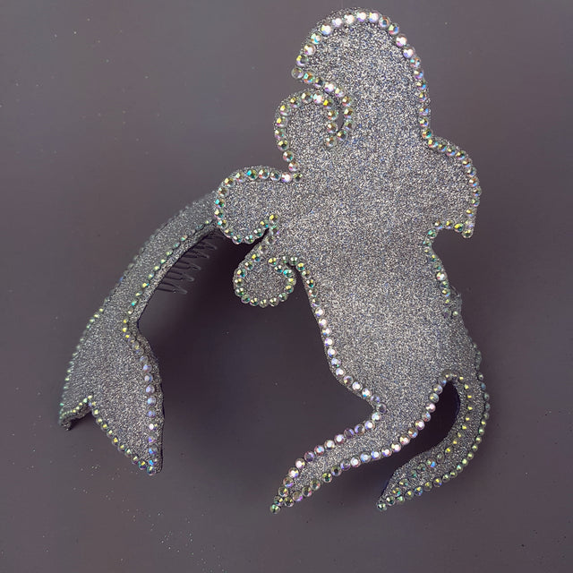 "Million Dollar Mermaid" Vintage Inspired Silver Fascinator
