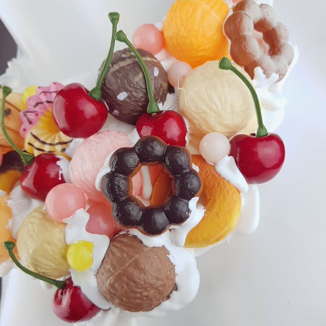 "Pudding" Biscuits & Cherries Neckpiece