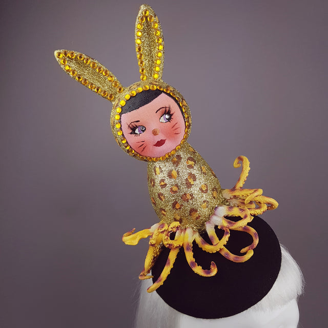 "Mélange" Golden Doll Face Octopus Hat