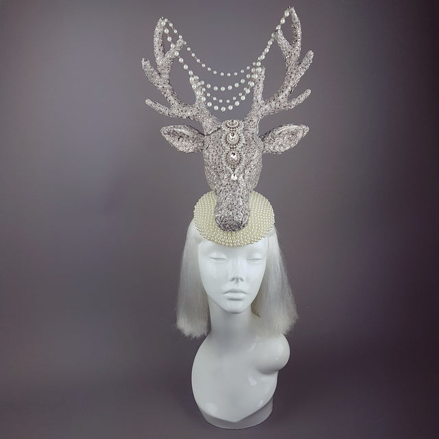 "Out of the Mist" Jewel encrusted Stag Hat