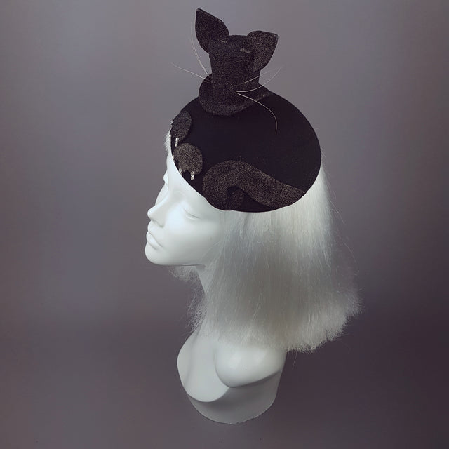 Black Glitter Cat Top Hat "Topcat"