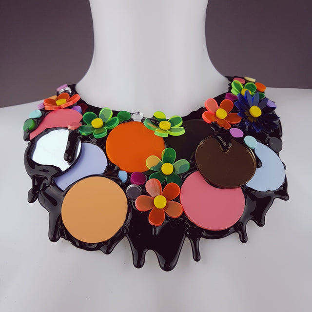 "This Ain't The Summer of Love" Colourful Perspex Neckpiece