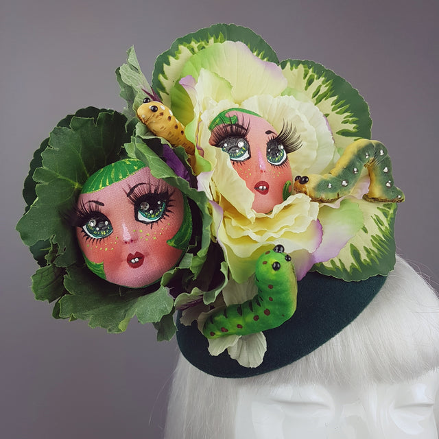 "Petit Chou" Surreal Cabbages Doll Face Hat