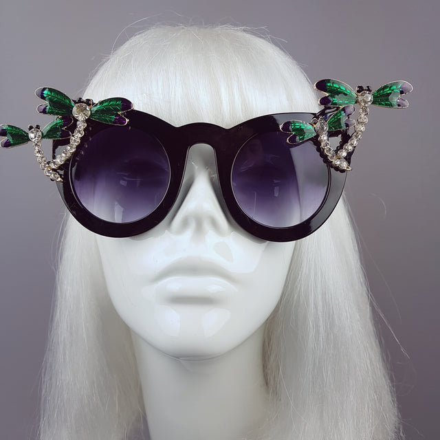 "Libellula" Jewelled Dragonfly Sunglasses