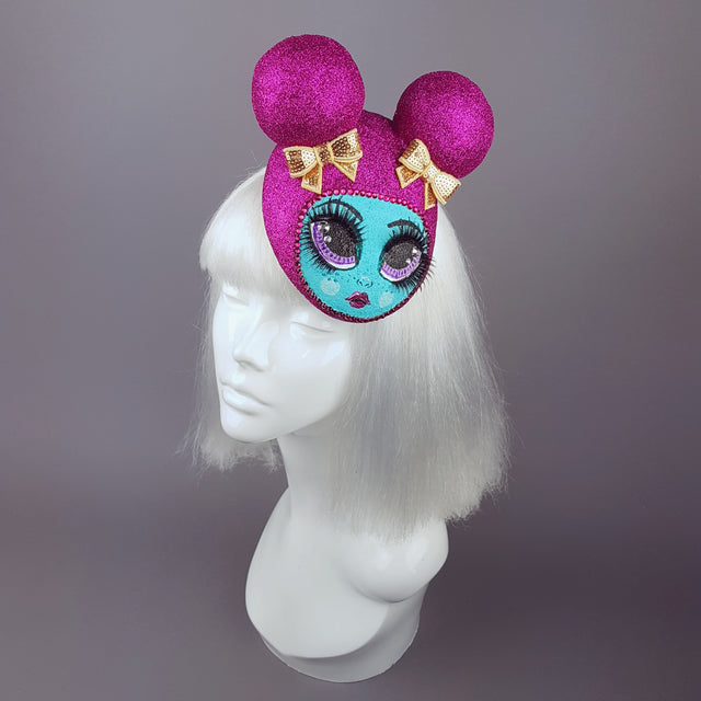 "Pipsy Popsy" Hand Painted Doll Face Fascinator