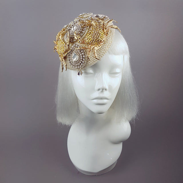 Gold & Pearl Crab Hat 'Crabe D'or'