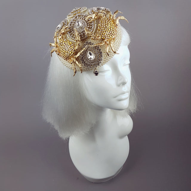 Gold & Pearl Crab Hat 'Crabe D'or'
