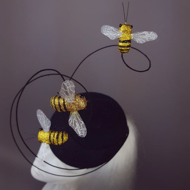 "Anthophila" Buzzing Bees Fascinator Hat