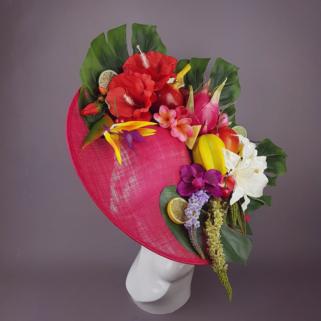 "Carmen" Colourful Tropical Flower & Fruit Hat
