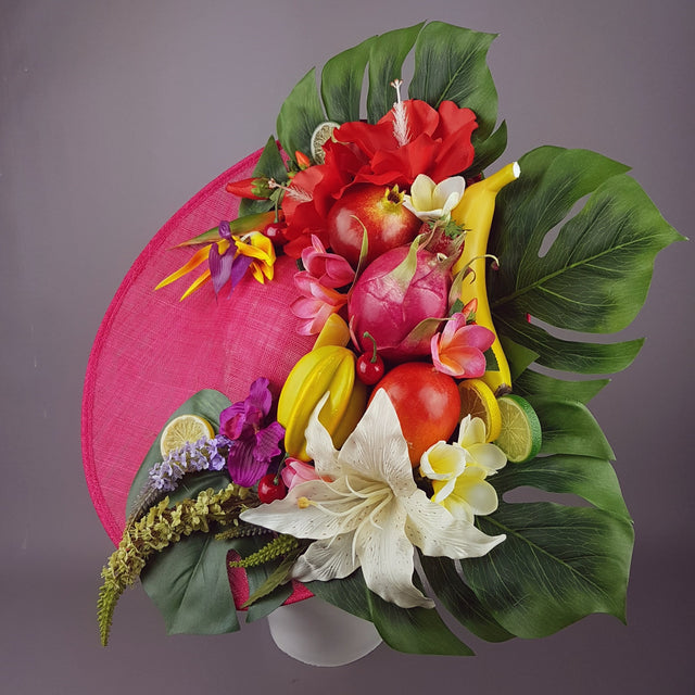 "Carmen" Colourful Tropical Flower & Fruit Hat