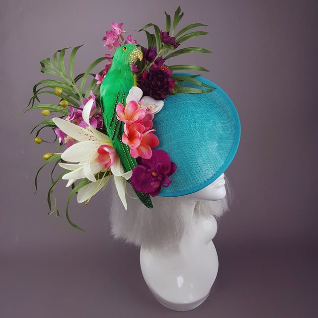 "Paradiso" Parrot Colourful Tropical Flower Hat