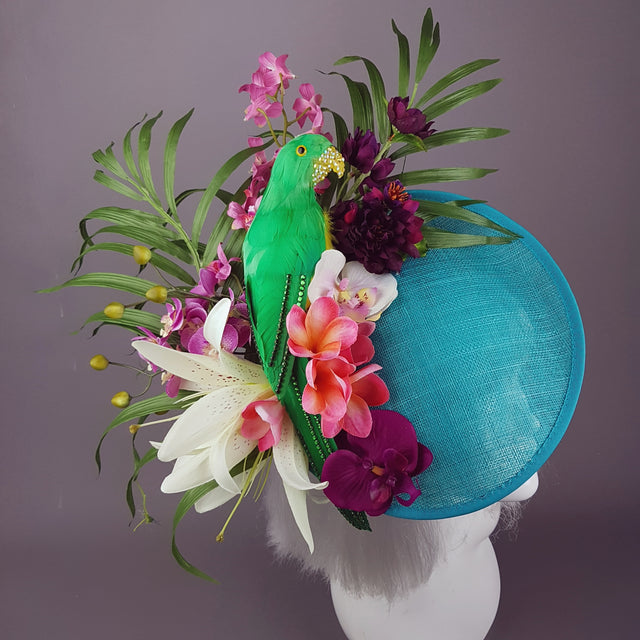 "Paradiso" Parrot Colourful Tropical Flower Hat