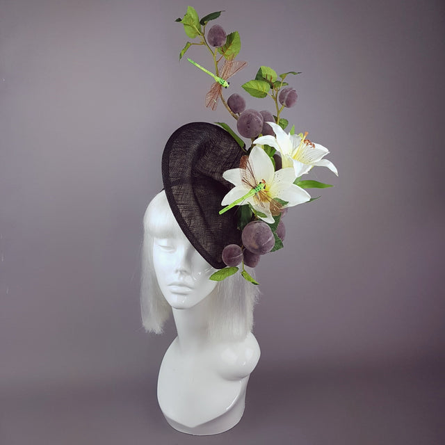 "Frutteto" Plum, Lily, Dragonfly Hat