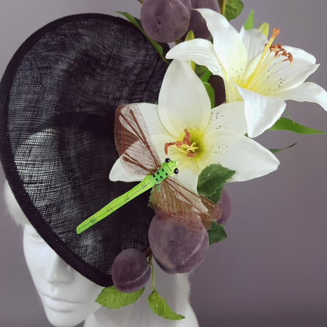 "Frutteto" Plum, Lily, Dragonfly Hat