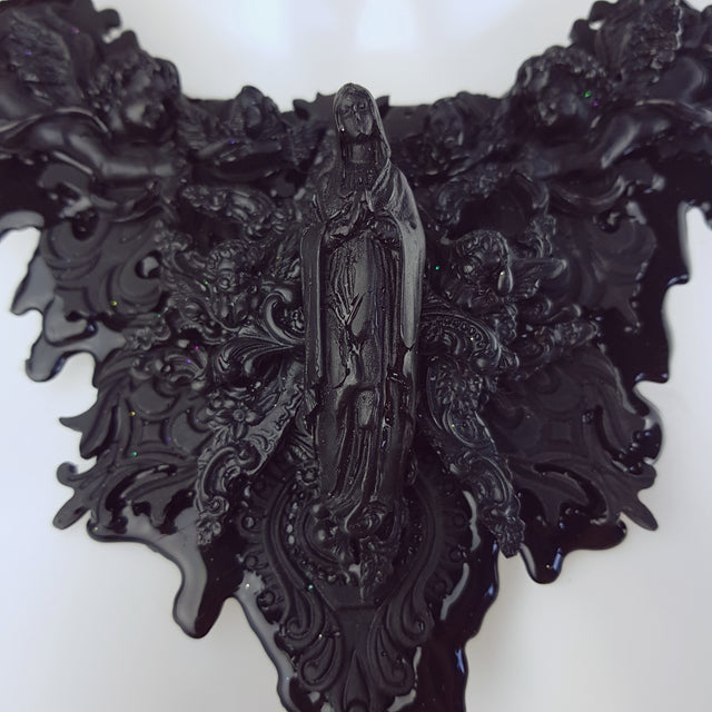 "Incubus" Ornate Black Filigree Neckpiece