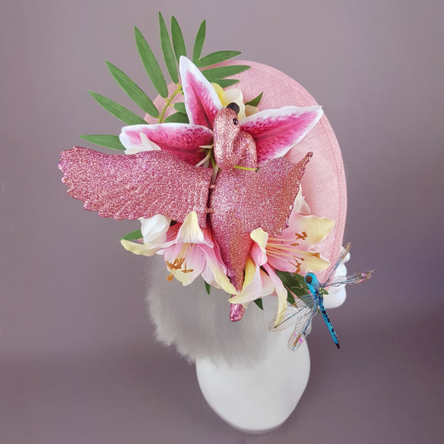 "In The Pink" Flamingo Tropical Flower Hat