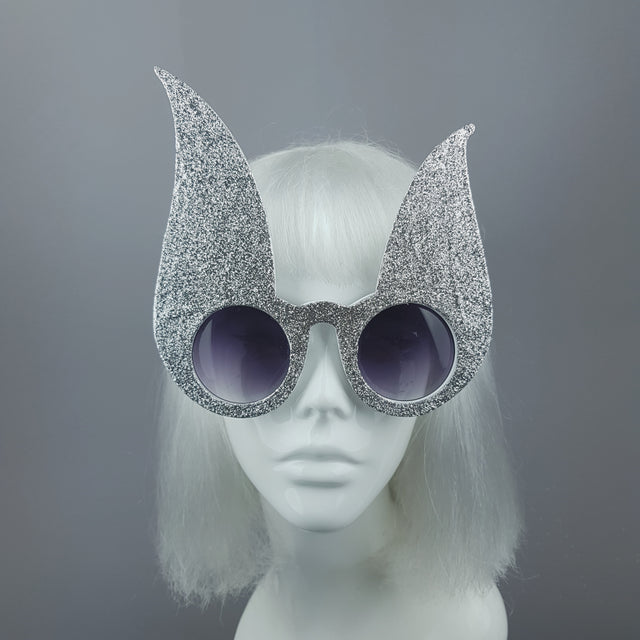 PICK ANY COLOUR GLITTER! Bunny Rabbit Ear Sunglasses