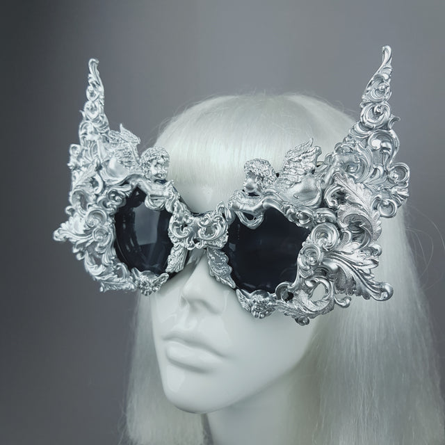 "Gothica" Silver Filigree Ornate Sunglasses