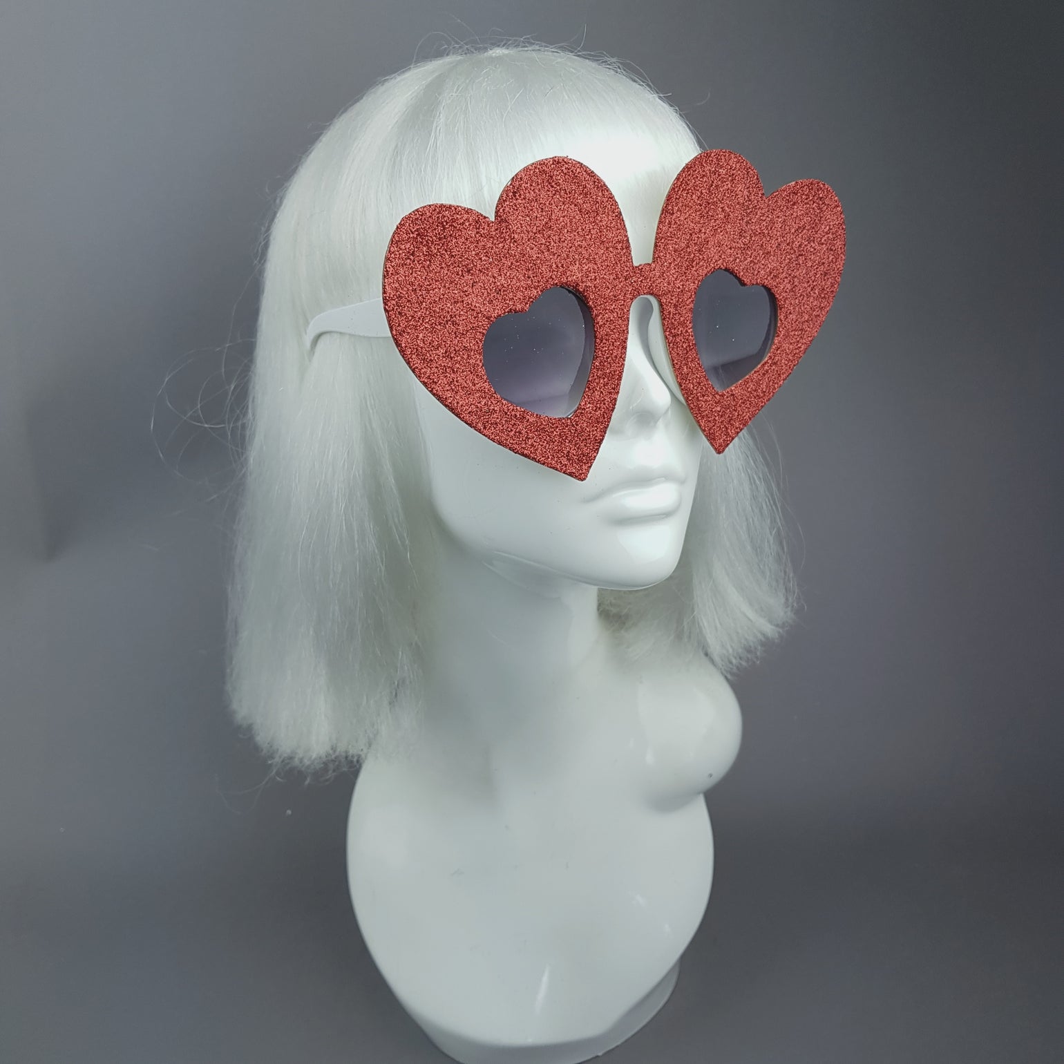 PICK ANY COLOUR Glitter!!!! Heart Sunglasses Pearls & Swine